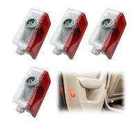 SRLWMYI Lot de 4 éclairages de porte de voiture avec logo - Projecteur LED - Pour A B C E M G AMG er W166 W176 W177 W205 W212 W213 W218