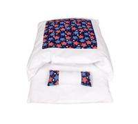 SRMAN Lit pour Animal de Compagnie Sac de Couchage Chaud Amovible pour Animal de Compagnie Sommeil Profond Lit pour Chien Maison Semi-Fermée Thermique Nid Coussin + Oreiller S Installation Facil