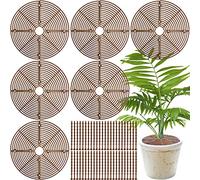 Srmayyi Lot de 6 grilles de Protection pour Pot de Fleurs de 30 cm avec 48 piquets, pour intérieur et extérieur