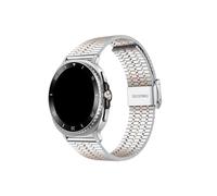 Srndsydak Bracelet de montre en acier inoxydable Compatible avec Samsung Galaxy Watch 8 40mm 44mm/8Classic 46mm/Ultra 47mm/2025(Silver rose gold,For Galaxy 8Classic 46mm)