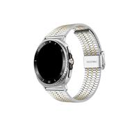 Srndsydak Bracelet de montre en acier inoxydable Compatible avec Samsung Galaxy Watch 8 40mm 44mm/8Classic 46mm/Ultra 47mm/2025(Silver gold,For Galaxy Ultra 2025)