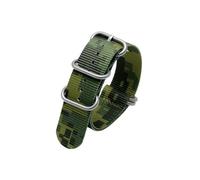 Srndsydak Bracelet de montre en nylon for hommes, camouflage sportif, 24mm, Compatible avec Suunto 9 Baro 7 D5 /Spartan(B P5-Silver)