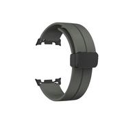 Srndsydak Bracelet de montre en silicone Compatible avec Samsung Galaxy Watch 8 40mm 44mm/8Classic 46mm/Ultra 47mm 2025(Black gray,For Galaxy 8 40/44mm)