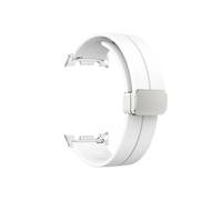 Srndsydak Bracelet de montre en silicone Compatible avec Samsung Galaxy Watch 8 40mm 44mm/8Classic 46mm/Ultra 47mm 2025(Silver white,For Galaxy Ultra 2025)