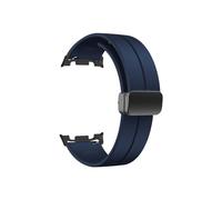 Srndsydak Bracelet de montre en silicone Compatible avec Samsung Galaxy Watch 8 40mm 44mm/8Classic 46mm/Ultra 47mm 2025(Black midnight blue,For Galaxy 8 40/44mm)