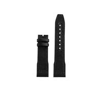 Srndsydak Bracelet de montre nylon Compatible avec IWC Pilot Mark 18 Spitfire fighter jet Portugal IW377714 327004 377709 388101(Black no buckle,20mm)