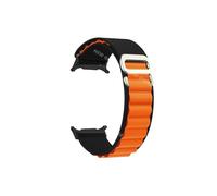 Srndsydak Bracelet de montre sport en nylon Alpine Loop Compatible avec Samsung Galaxy Watch Ultra 47mm(Black black orange)