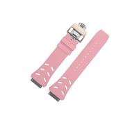 Srndsydak Bracelet en caoutchouc fluoroélastomère souple,boucle déployante en titane,Compatible avec Richard Miller RM67-01 RM67-02(Pink Rose gold,For RM-67-02)
