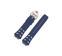 Srndsydak Bracelet en caoutchouc fluoroélastomère souple,boucle déployante en titane,Compatible avec Richard Miller RM67-01 RM67-02(Fublue Rose gold,For RM-67-01)