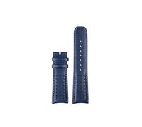 Srndsydak Compatible avec Citizen AT8020-54L/ 8020-03L/ JY8078 Bracelet de montre en cuir véritable à extrémité incurvée 22mm 23mm(Blue-no buckle,22mm)