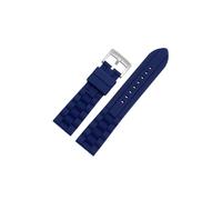 Srndsydak Compatible avec Citizen Blue Angel AT8020-54L/8020-03L/JY8078, en Silicone Bracelet de montre, 22mm 23mm(Blue-silver pin buckle,23mm)