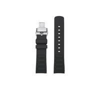 Srndsydak Compatible avec Mido Multifort TV M049.526 22mm Bracelet de montre(Black-silver Folding)