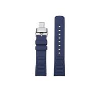 Srndsydak Compatible avec Mido Multifort TV M049.526 22mm Bracelet de montre(Blue-silver Folding)