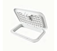 SRNSAEB Couvercle De Trappe De Rangement Rectangulaire pour Bateau, Trappe De Pont Encastrée avec Joint D'étanchéité, Panneau D'accès Ou Trappe(White,31.5x44cm (17 3/10") x(12 2/5"))