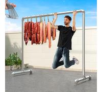 SRNSAEB Rôt Rack Support de rôtissage de Porc Robuste pour Usine/épicerie Fine/marché, étagère Amovible pour rôti de bœuf et d'oie, Supports de Cuisson pour feu(2.0x1.6m/6.6x5.2ft)