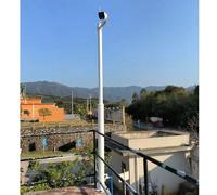 SRNSAEB Support Caméra de Sécurite Colonne de Surveillance Universelle Amovible et Portable, Poteau de sécurité routière en Tube d'acier galvanisé pour lampadaires Routiers(3.0m/9.8ft)