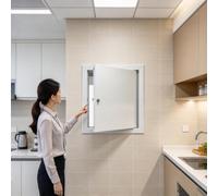 SRNSAEB Trappe de Visite Panneau De Porte De Service Murale en Aluminium | Panneau Encastrable Personnalisable (dimensions : 150, 200, 250, 300, 400, 600, 800 Ou 900 Mm) Pour Obturer Une Ouverture