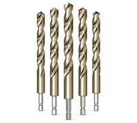 SROUPSUTKK Foret hélicoïdal for tige hexagonale en acier plaqué titane, foret for poignée droite inoxydable spécial for métal et fer foret(3.5mm 5pcs)