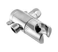 SROUPSUTKK Inverseur de douche à 3 voies avec support douchette, robinet, pommeau tête, bras, répartiteur en T et adaptateur Valve angulaire pour bain.