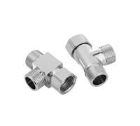 SROUPSUTKK Robinet de douche à 3 voies, accessoire salle bain, vanne dérivation en laiton, connecteur robinet, adaptateur, répartiteur for évier cuisine Valve angulaire pour bain.(A1)