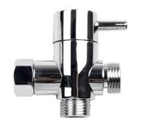 SROUPSUTKK Robinet de douche à trois voies avec inverseur G1/2 et adaptateur for pommeau - Accessoires salle bain Valve angulaire pour bain.