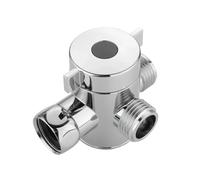 SROUPSUTKK Robinet inverseur de douche en cuivre à 3 voies G1/2, adaptateur et connecteur for robinet trois fonctions, séparateur, accessoires salle bain Valve angulaire pour bain.(3 Way Diverter-C)