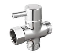 SROUPSUTKK Robinet inverseur de douche en cuivre à 3 voies G1/2, adaptateur et connecteur for robinet trois fonctions, séparateur, accessoires salle bain Valve angulaire pour bain.(3 Way Diverter-A)