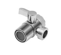 SROUPSUTKK Robinet inverseur de douche en cuivre à 3 voies G1/2, adaptateur et connecteur for robinet trois fonctions, séparateur, accessoires salle bain Valve angulaire pour bain.(2 Way Diverter-A)