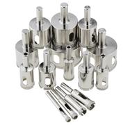 SROUPSUTKK Scie cloche for tige ronde de 3 for 200 mm, foret diamanté, outils maçonnerie for verre, marbre, céramique, carrelage, porcelaine, granit foret(15mm)