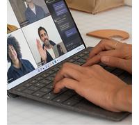 Microsoft Clavier Surface Pro – AZERTY FR/BE, Bleu, Porte-stylet, Pavé tactile