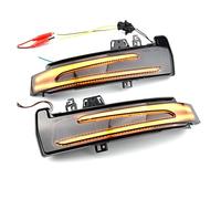 SRQORT 2 Pièces Clignotant Dynamique Indicateur De Rétroviseur Latéral Pour Mercedes Pour Benz W204 CLA A B C E S GLA GLK CLS Classe W176 W212 Dynamique Rétroviseur Extérieur(Jaune)