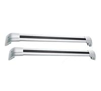 SRQORT Barres Toit Voiture Barres Transversales Toit Verrouillables en Alliage D'aluminium pour Mitsubishi pour Eclipse pour Cross 2018-2023 2 Pièces Porte-Bagages sur Le Toit(Argent)