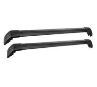 SRQORT Barres Toit Voiture Barres Transversales Toit Verrouillables en Alliage D'aluminium pour Mitsubishi pour Outlander 2013-2020, 2 Pièces Porte-Bagages sur Le Toit(Noir)