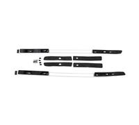 SRQORT Barres Toit Voiture pour Mitsubishi L200 pour Triton 2007-2024 Rails Barres Porte-Bagages Barres Transversales Supérieures Rail Boxes Barres Toit en Aluminium Porte-Bagages sur Le Toit(Noir)