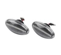SRQORT Clignotant Rétroviseur Lot De 2 Feux Position Latéraux Dynamiques À LED Clignotants Latéraux sans Erreur pour Mini pour Cooper pour R50 R52 pour R53 2002-2008 Indicateur Rétroviseur(Crystal)