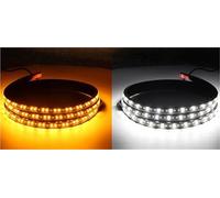 SRQORT Clignotants Auto Feux De Gabarit Latéraux À LED 12-24 V Connexion À 4 Fils Feux De Marchepied Avec Clignotants Continus Pour Camion Voiture Pick-up Clignotant Rétroviseur