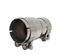 SRQORT Embout D'echappement Adaptateur De Réducteur De Tuyau D'échappement en Acier Inoxydable Silencieux D'échappement De Moto Tuyau Soudé Universel Tube D'extrémité Silencieux(I.D 51MM-48MM)