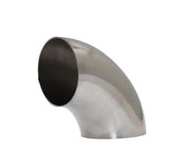 SRQORT Embout D'echappement Tuyau De Soudage Coudé À 90 Degrés en Acier Inoxydable 304 Raccord De Tuyau D'échappement De Moto Tuyau Soudé Universel Tube D'extrémité Silencieux(42MM-1.5MM)