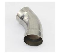 SRQORT Embout D'echappement Tuyau Soudé en T en Acier Inoxydable 304 Diamètre Égal À 45 Degrés 51mm 63.5mm 76mm 304 Tube D'extrémité Silencieux(63mm)
