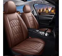 SRQORT Ensemble complet de housses de siège de voiture 5 places en cuir synthétique pour Lexus Es Ct Is Gs Gx Ls Lx Nx Rx Gs450h Ls350 Lx570 Nx200 Rx300 RC (marron, standard)