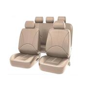 SRQORT Ensemble De Housses De Siège De Voiture Personnalisées Entièrement Entourées pour Toyota pour CHR pour C-HR 2016 - 2021 Protection Coussin Intérieur Housse siège Voiture(5 Seat Beige)