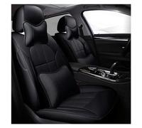 SRQORT Housse De Siège De Voiture en Cuir De Vache Personnalisée pour Macan pour Cayenne pour Panameracar Accessoires De Style Protections De Siège De Voitur Housse siège Voiture(Black LUX)