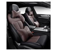 SRQORT Housse De Siège De Voiture en Cuir Personnalisée pour Alfa pour Romeo pour Giulia pour Stelvio Accessoires De Voiture Coussin De Siège Style Gris Housse siège Voiture(Black Brown LUX)