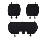 SRQORT Housse De Siège Rembourrée en Flanelle pour Tesla pour Modèle 3 Y Coussin Accessoires Décoration Intérieure Modifiés Protecteurs De Siège De Voiture Housse siège Voiture(Black 3 pcs)