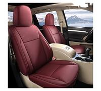 SRQORT Housses de siège de voiture 1:1 - Modèle personnalisé pour Toyota Highlander 5 sièges 2015 2016 2017 2018 (rouge vin)