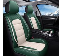 SRQORT Housses de siège de voiture en cuir pour Focus 2, 3, S-max, Fiesta, Kuga, Ranger, Mondeo Mk3, Fusion (vert)