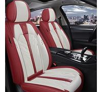 SRQORT Housses de siège de voiture en cuir pour Mazda 6 Gj Gg Gh 2009 3 2010 Bk Bl Cx3 Cx7 Cx9 Cx5 (rouge avant + arrière)