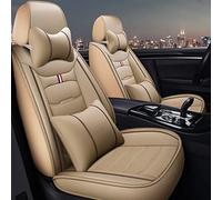 SRQORT Housses de siège de voiture pour A4 pour Avant B5 B6 B7 B8 B9 A1 A2 A3 pour Sportback A5 pour Sportback A6 A6l A7 A8 5 places Beige 5 places
