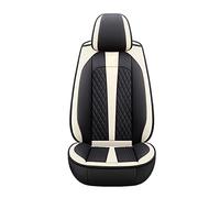 SRQORT Housses de siège de voiture pour Mazda 3 Bk 6 Gg Cx5 Cx3 Cx7 6 Gj Cx30 2 Mx-5 Cx9 pour Demio 323 Ensemble complet de housses de siège de voiture en cuir (noir blanc)