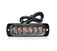SRQORT lampe clignotant rétroviseur 1 Feu Stroboscopique LED Camion Feu Signalisation Police 6 SMD Clignotant Latéral Barre Lumineuse Remorque Voiture Feu Signalisation Ambre 12V 24V(Jaune)
